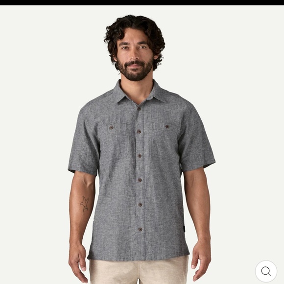 Patagonia Back Step mens hemp/ organic cotton button down short sleeves … - Picture 1 of 6